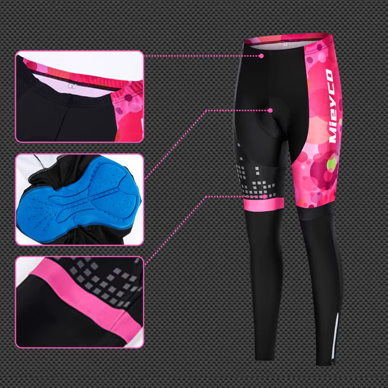 Ensemble de cyclisme pour femme : Maillot et pantalon longs pour VTT – Vêtements de sport