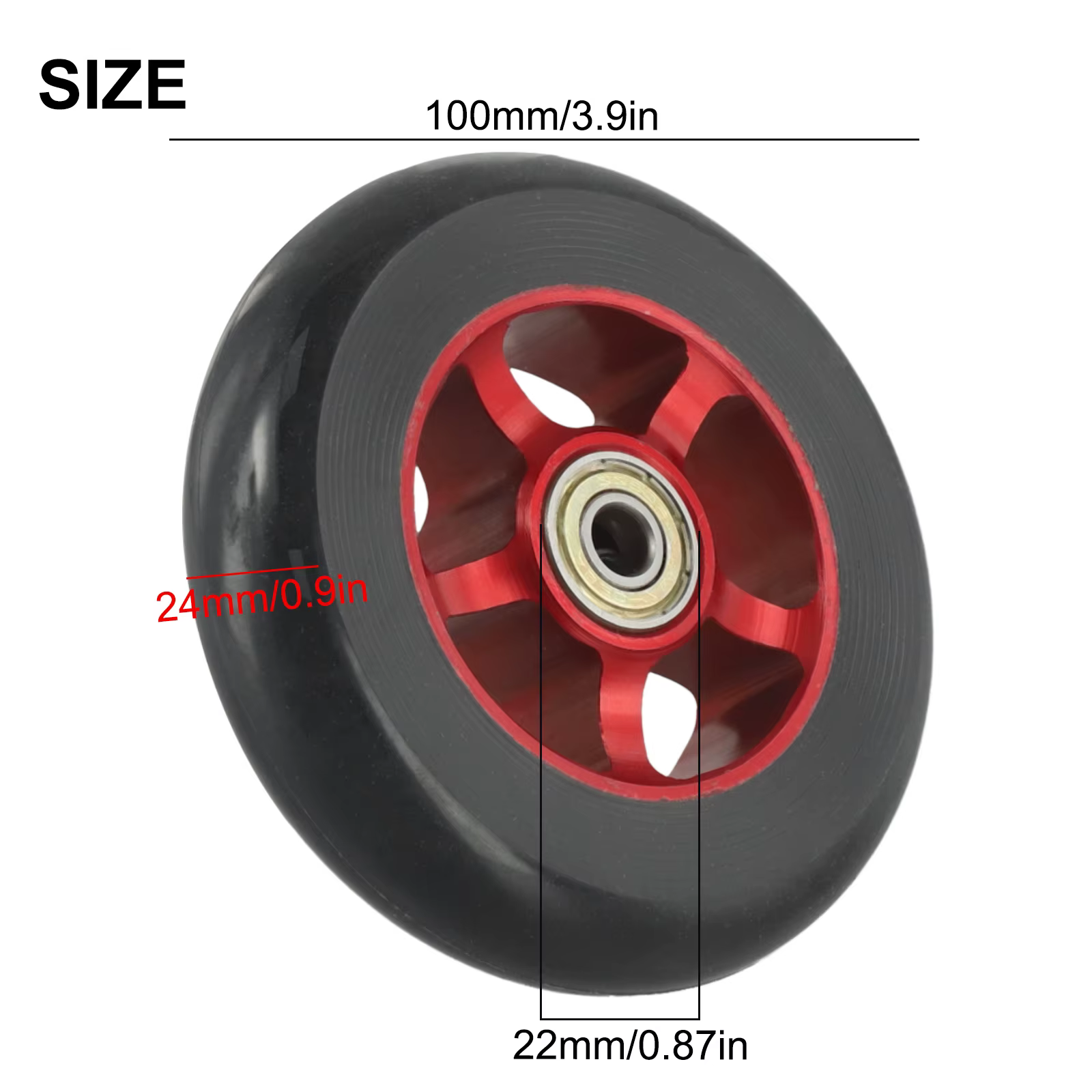 Roues de Scooter professionnelles de 100mm