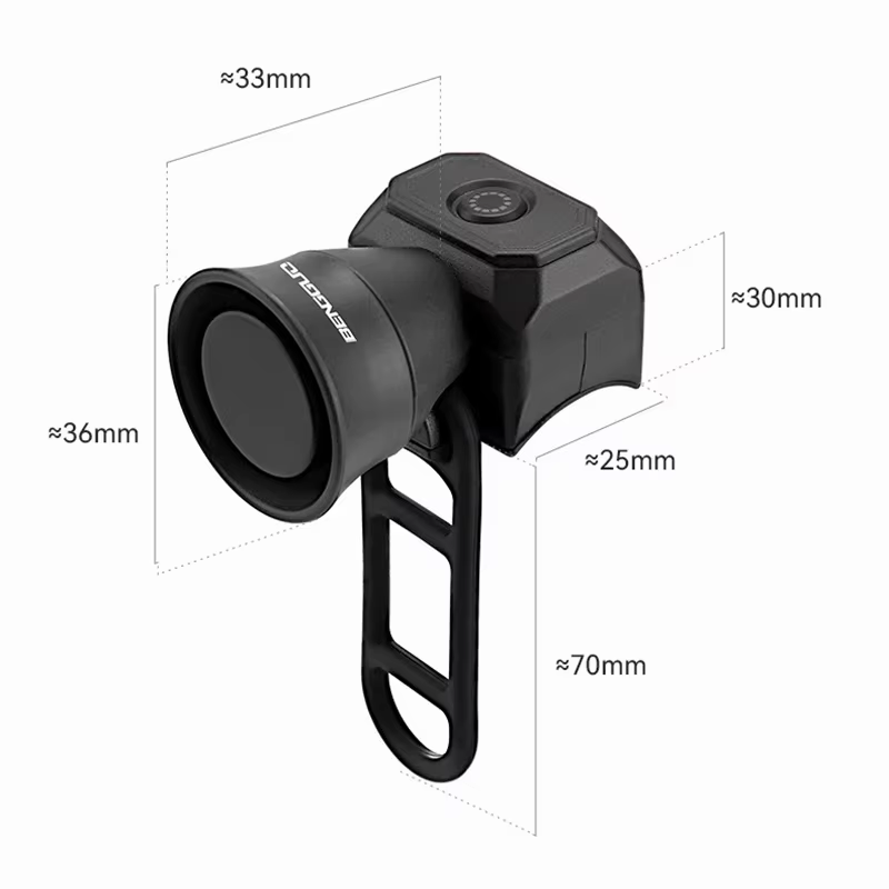 Klaxon de vélo VTT, Mini chargeur USB