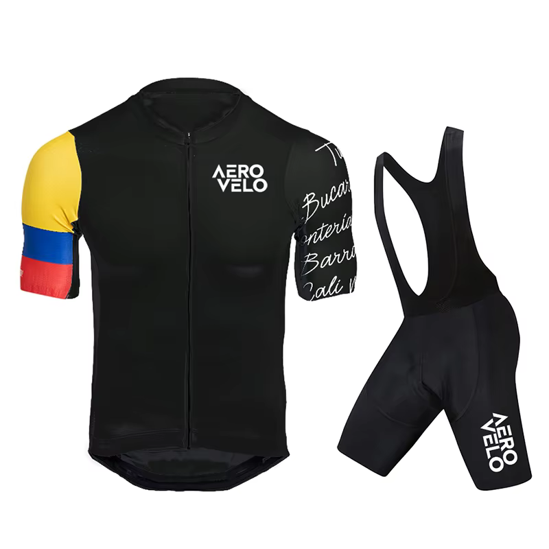 Ensemble Maillot Manches Courtes et Cuissard Cycliste Homme 2026 AERO VELO – Tenue de Cyclisme d'Été
