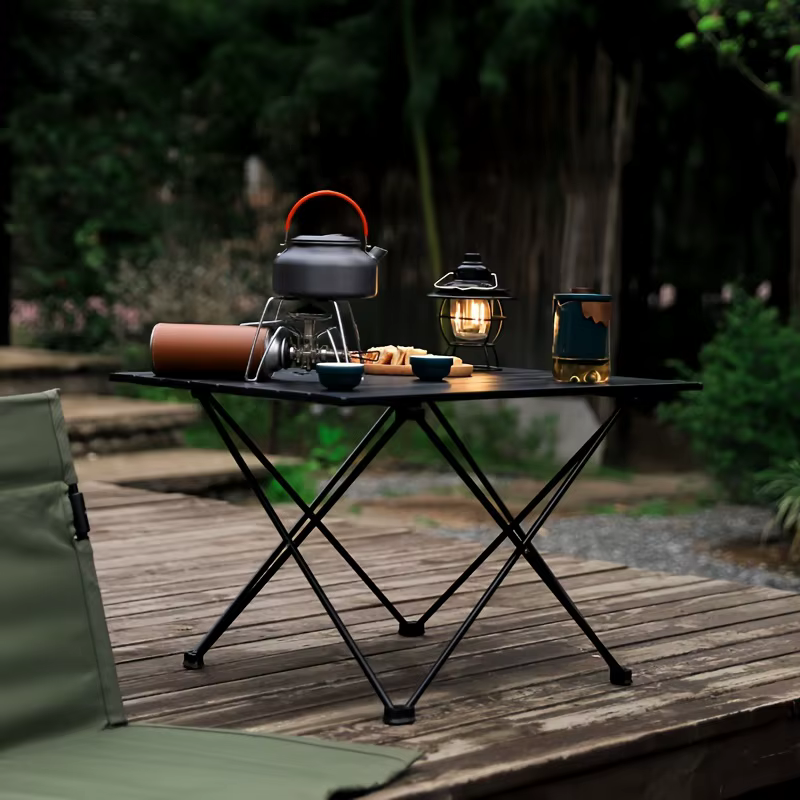 Table de camping pliable en alliage d'aluminium, multi-tailles, facile à transporter, idéale pour pique-nique, barbecue, camping et randonnée