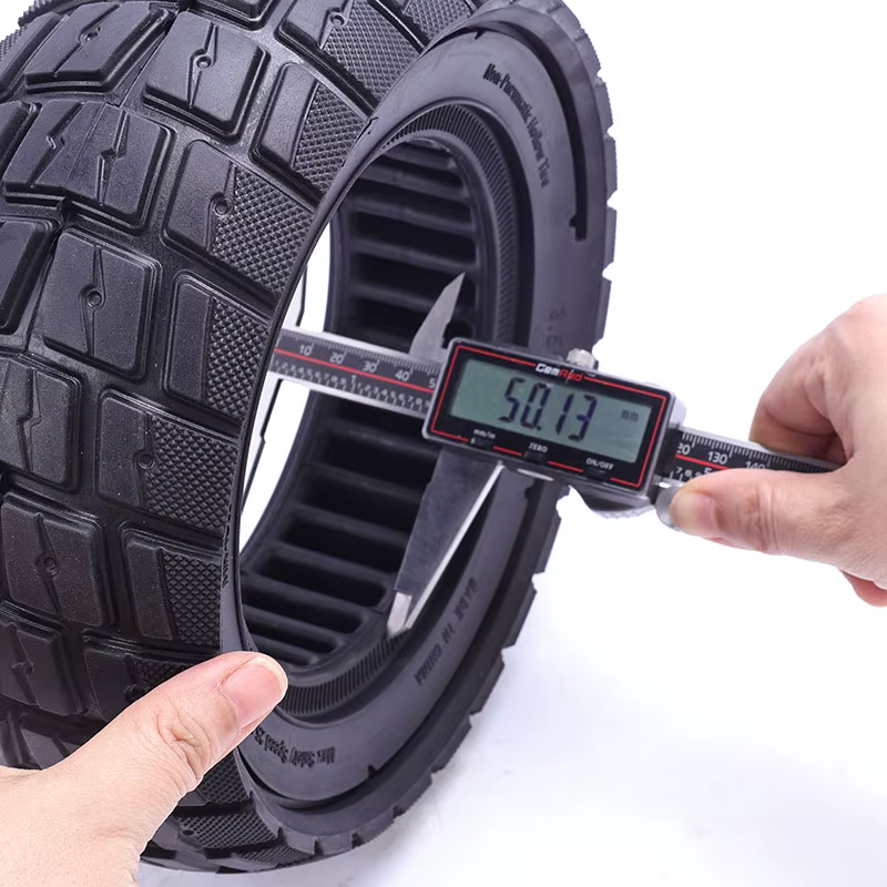Pneus de trottinette antidérapants, durables et non gonflables à structure grillagée, remplacement idéal pour les pneus pleins 3.50-6