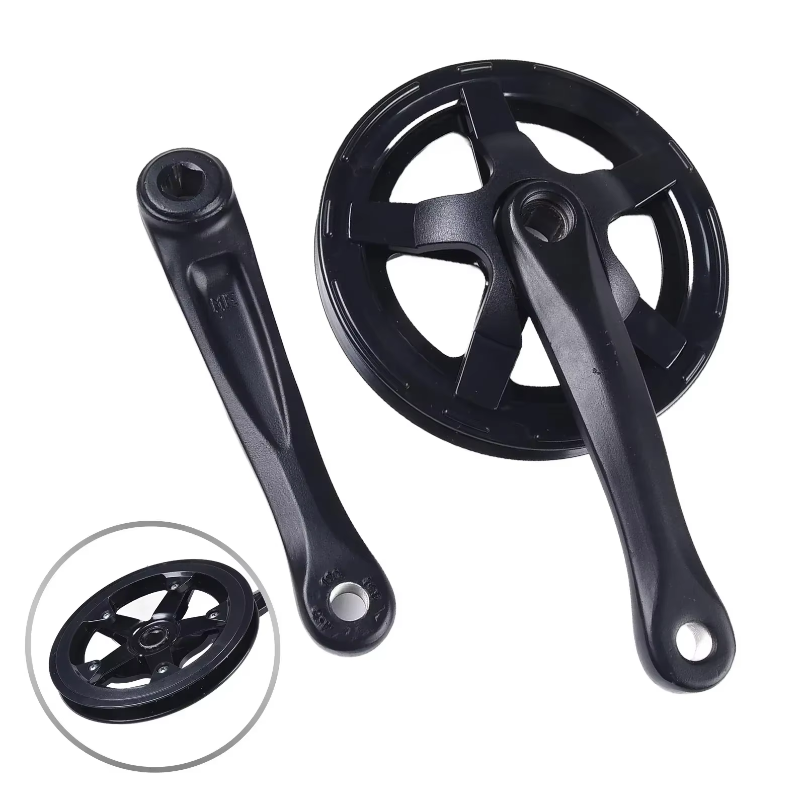 Pédalier noir pour vélo électrique 52T