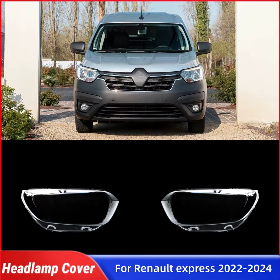 Pour Renault Express 2022 2023 2024 – Accessoire automobile : Coque de remplacement en verre pour phare avant de voiture, Cache de lentille de phare, Coque de phare