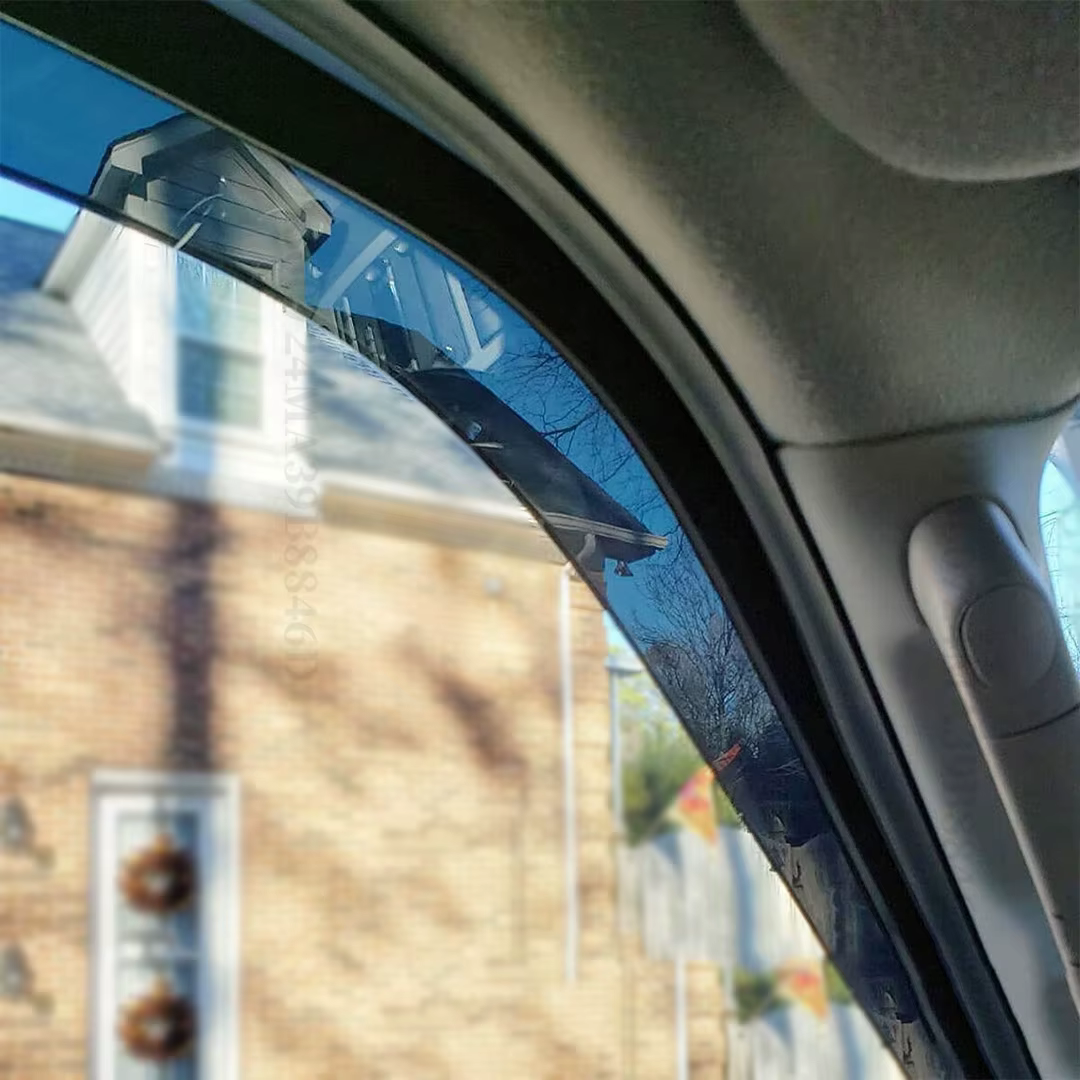 Kit de réglage de style de voiture pour Tesla modèle Y 2019 – 2023, 4 pièces, visières de fenêtre, déflecteur de vent, protection contre la pluie, front