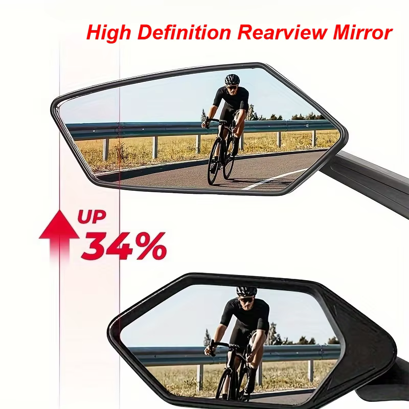 Rétroviseur de vélo, guidon rotatif réglable