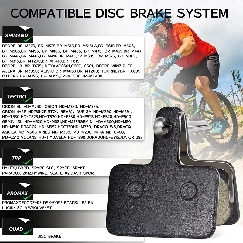 Plaquettes de frein pour vélo