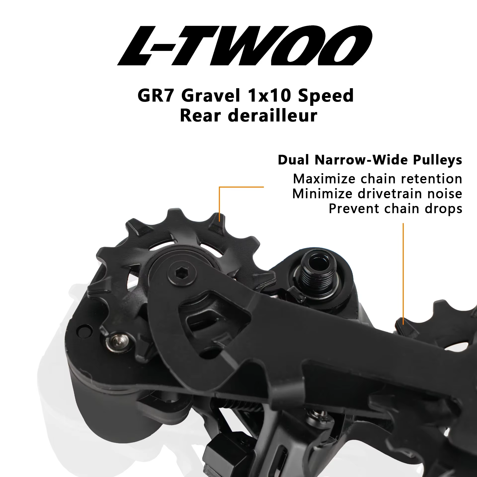Groupe de transmission LTWOO GR7 1x10 vitesses pour route