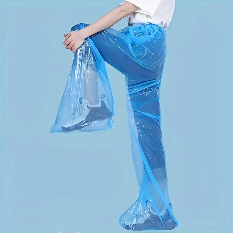Lot de 5/10 pantalons de pluie jetables portables anti-éclaboussures