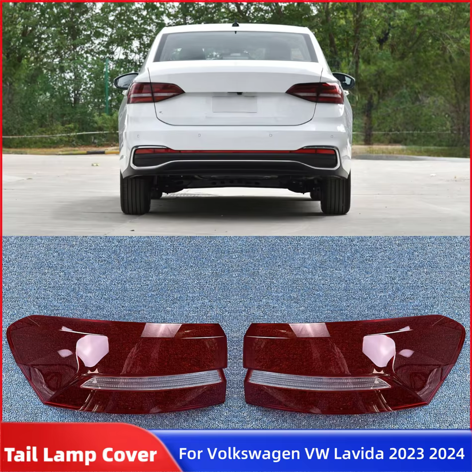 Pour Volkswagen VW Lavida 2023 2024 accessoires de feu arrière de voiture accessoires automobiles coque de feu arrière lentille coque en verre
