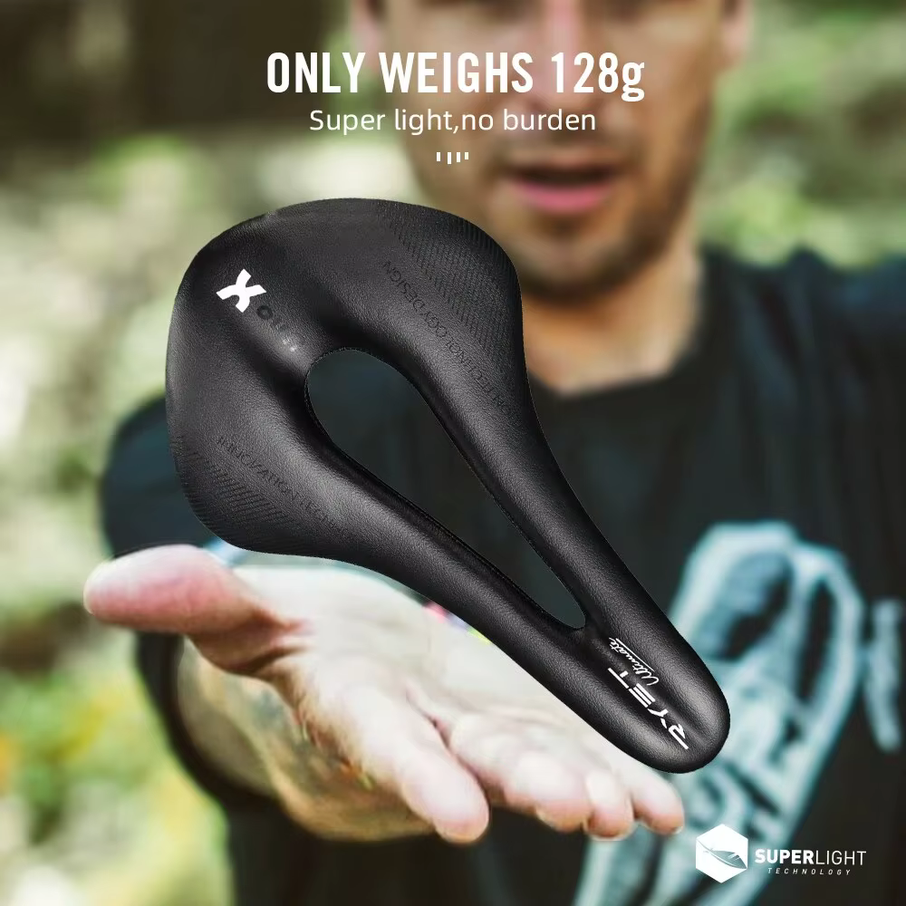 RYET Carbone Selle De Vélo Ultra Léger En Cuir