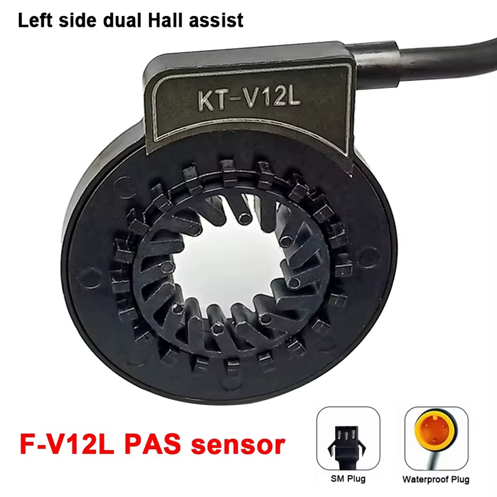 KT V12L e-bike PAS capteur 6 capteurs Magnent double Hall 12 signaux pédale 12 V-72 V pour pièces de Kit de Conversion de vélo électrique