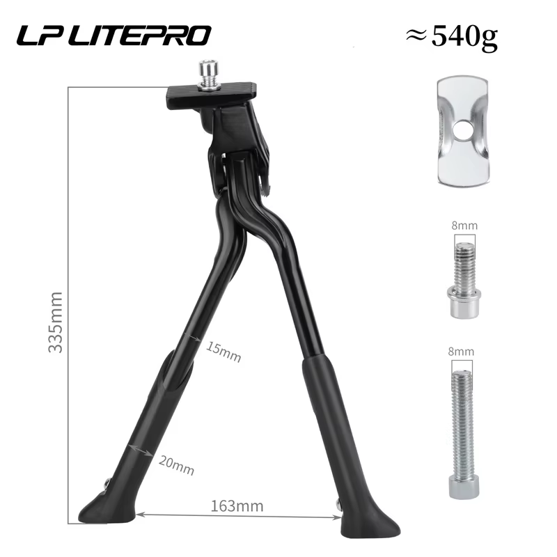 Vélo pliant VTT double béquille milieu parking taille peut être ajusté support