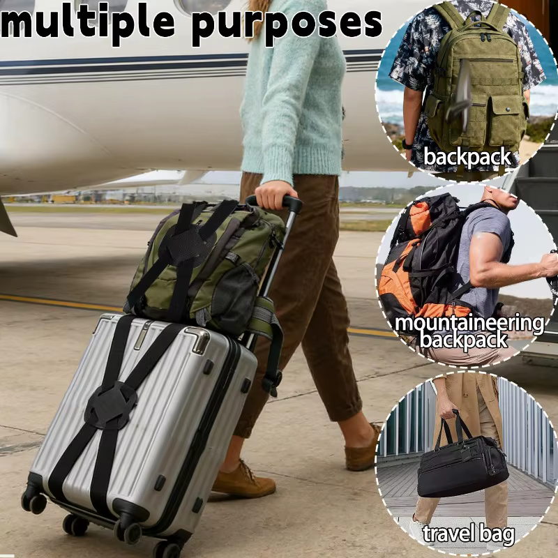 Sangle de bagage élastique robuste réglable avec boucle