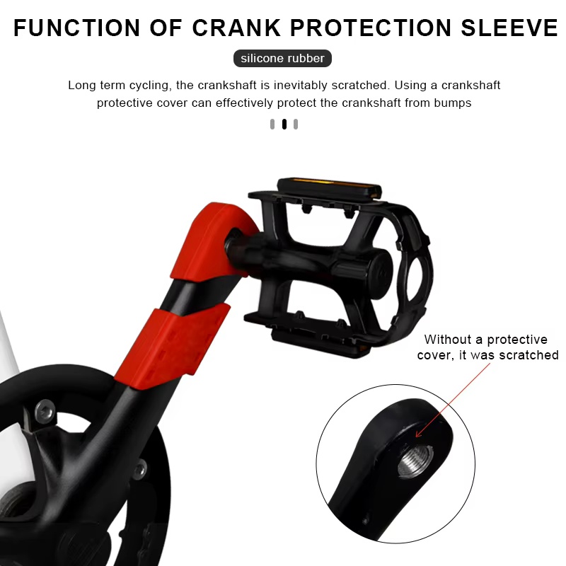 RIDERACE couvercle de protection de manivelle de vélo universel en Silicone VTT ensemble