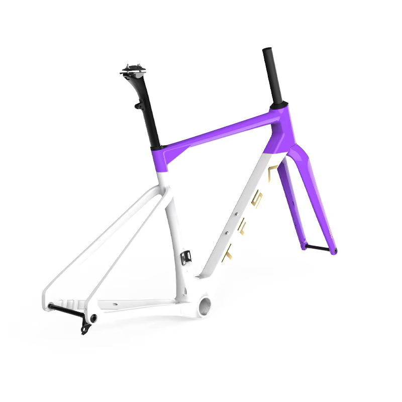 Cadre en fibre de carbone pour vélo gravel urbain TFSA JH-37 avec freins à disque T47 pour VTT