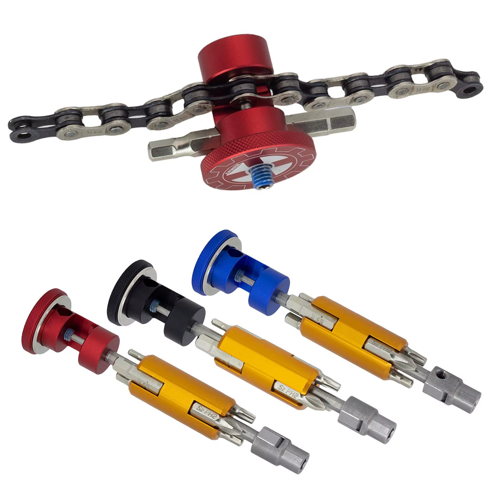 Kit d'outils de réparation de vélo avec aimant