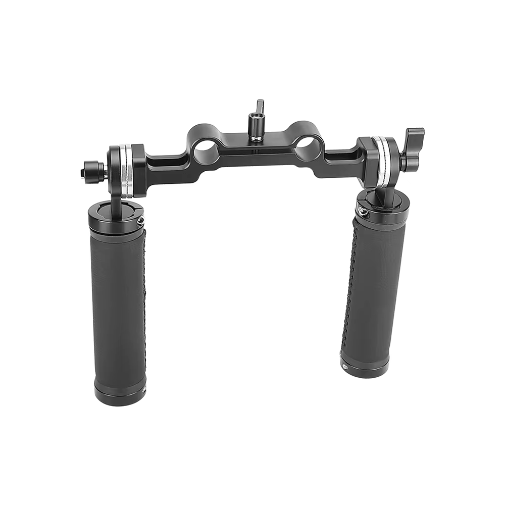 SZRIG ARRI – poignées à Rosette, poignée portative en caoutchouc et aluminium avec double Railblock de 15mm pour appareil photo DLSR, plate-forme de montage sur épaule