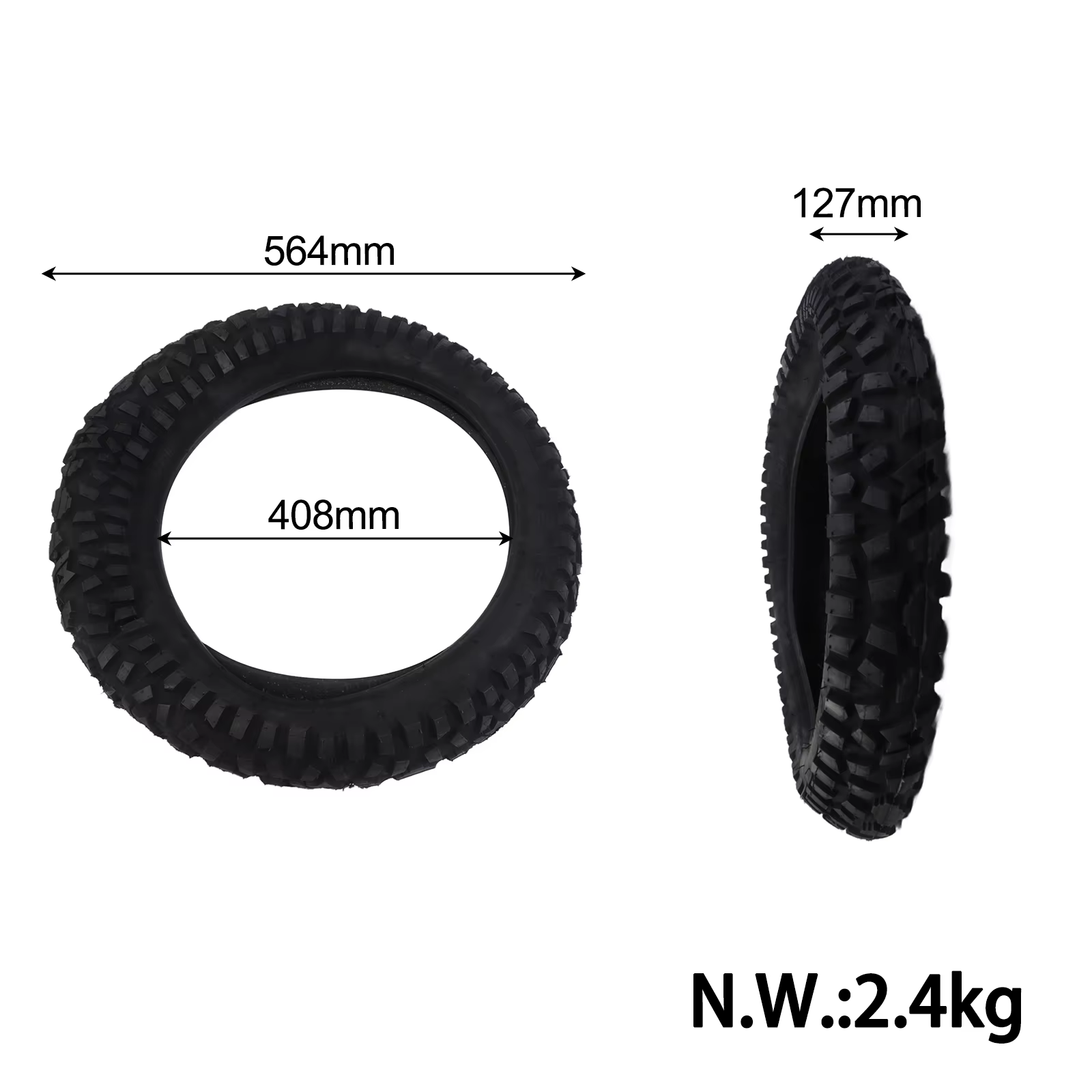 Pneu tout-terrain antidérapant élargi en caoutchouc sous vide 20x5.0 20x4.0 pour vélo électrique 20 pouces