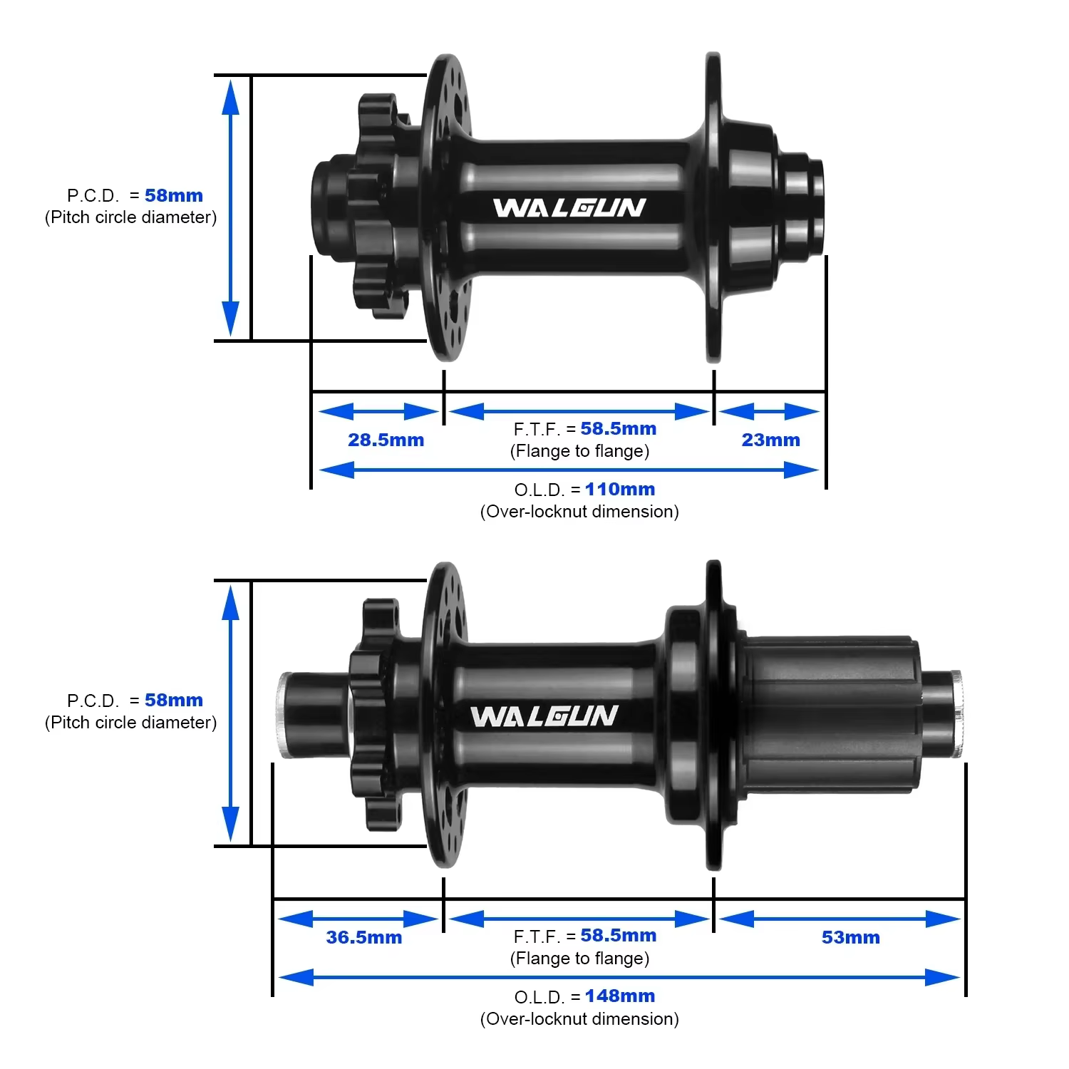 Moyeu de suralimentation de vélo VTT Walgun