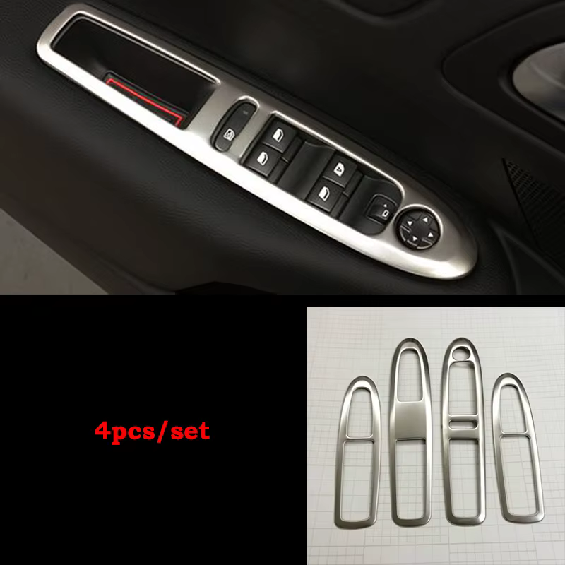 Boîte de rangement arrière de voiture en acier inoxydable, couvercle de panneau de sortie d'air, garniture de style de voiture, accessoires de haute qualité pour cristaux en C4 2016, 1PC