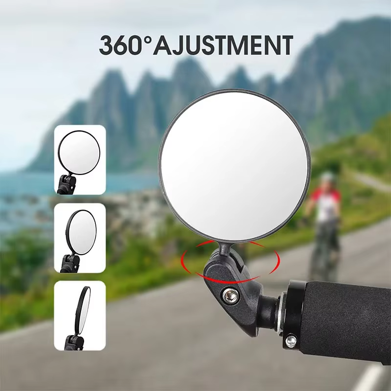 Rétroviseur de vélo 360 ° Rétroviseurs universels rotatifs pour guidon de cyclisme