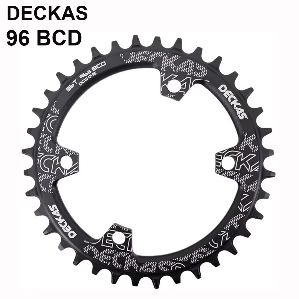 DECKAS Coroa BCD 96 asymétrique 36T 34T étroit large 96BCD plateau de vélo 36 34 dents anneau de chaîne