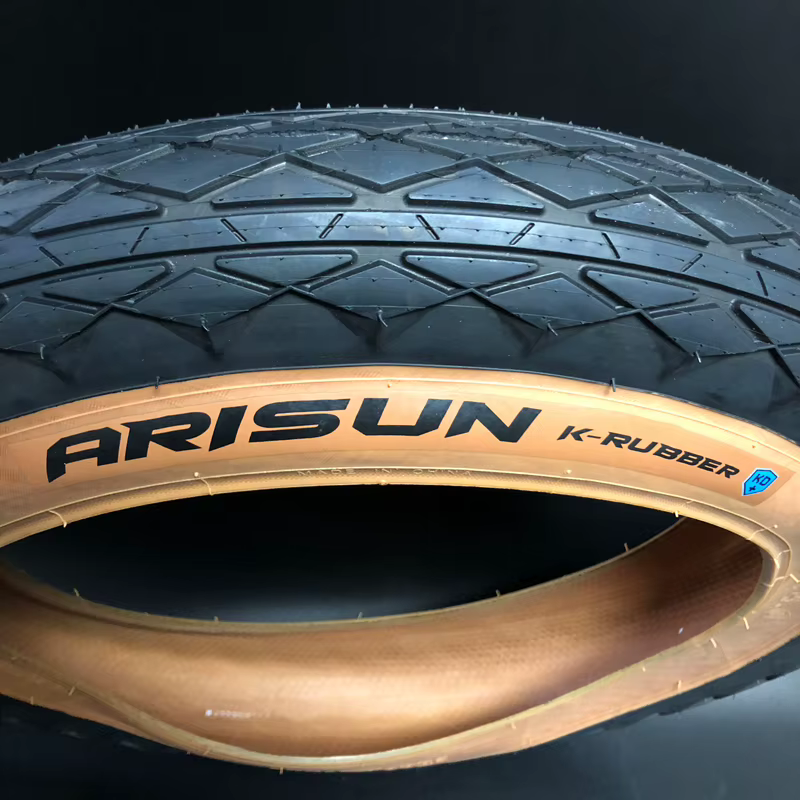 CHAOYANG ARISUN 20x4.0 Route Vélo Électrique Gros opathie K-RUBBER Demi Chauve Marron Bord Neige