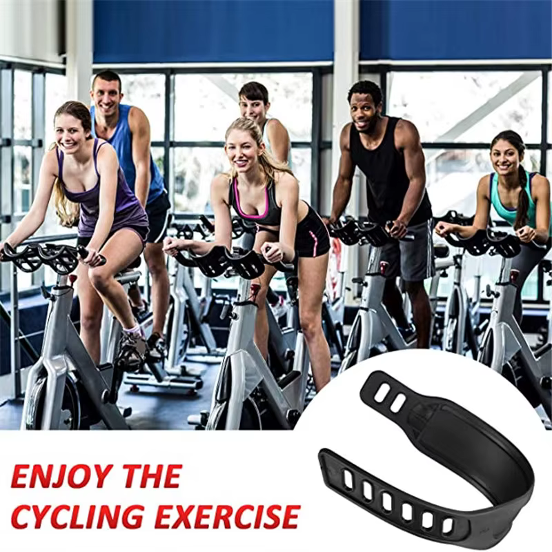 1/2 paires de sangles de pédale de vélo d'exercice, sangles universelles pour étriers de vélo de Fitness, longueur réglable, accessoires de vélo pour l'entraînement à domicile
