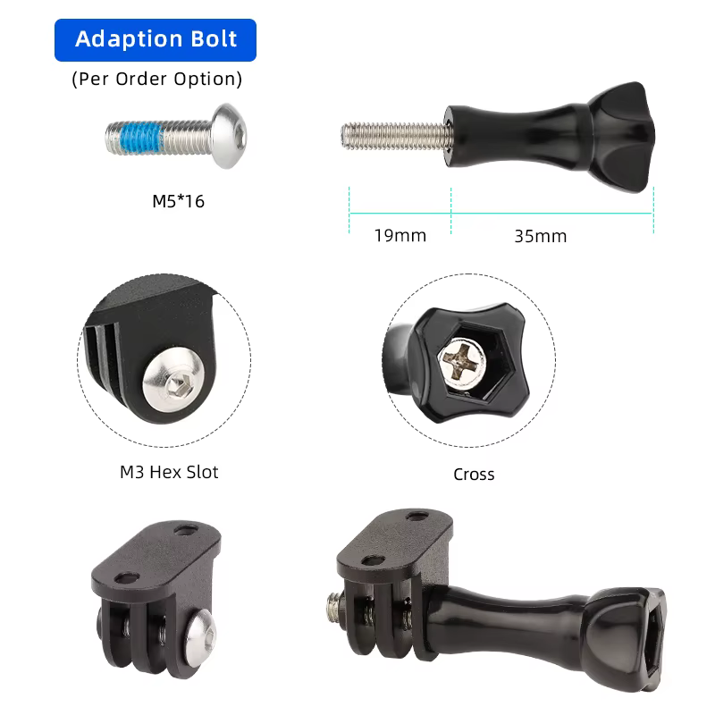 Adaptateurs de montage d'ordinateur de vélo en aluminium pour Garmin Edge Bryton