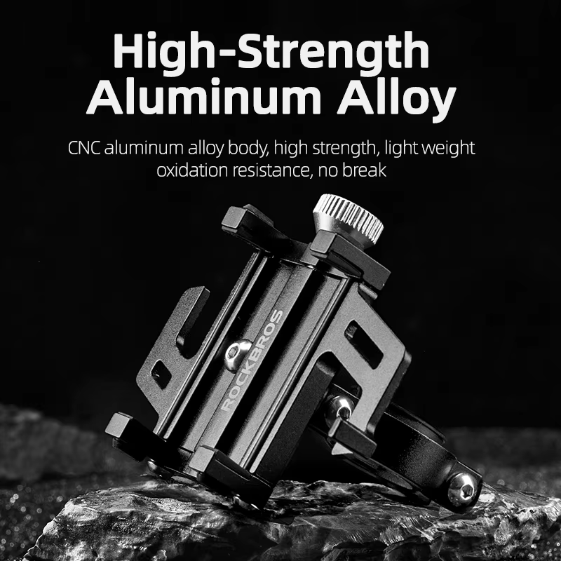 ROCKBROS support de téléphone de vélo en alliage d'aluminium