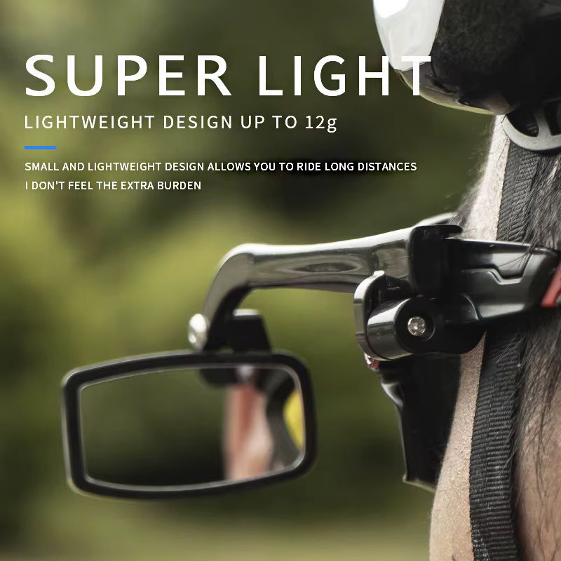 Lunettes d'équitation de vélo avec rétroviseur réglable