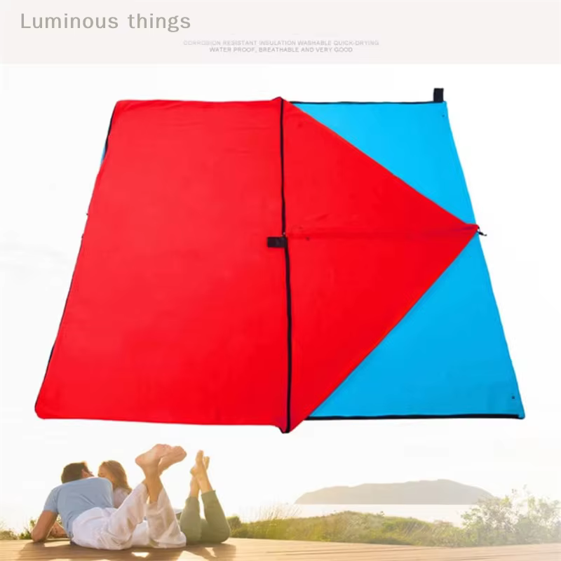 Sac de couchage en polaire pour adultes, Type enveloppe, Portable, toutes saisons, pour voyage, Camping et sieste, équipement d'extérieur chaud et confortable