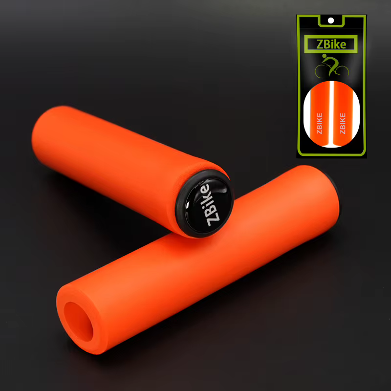 Poignées de guidon de vélo en silicone pour VTT, poignées de vélo d'extérieur, couverture anti-brûlure, support de bain, pièces de vélo, 1 paire