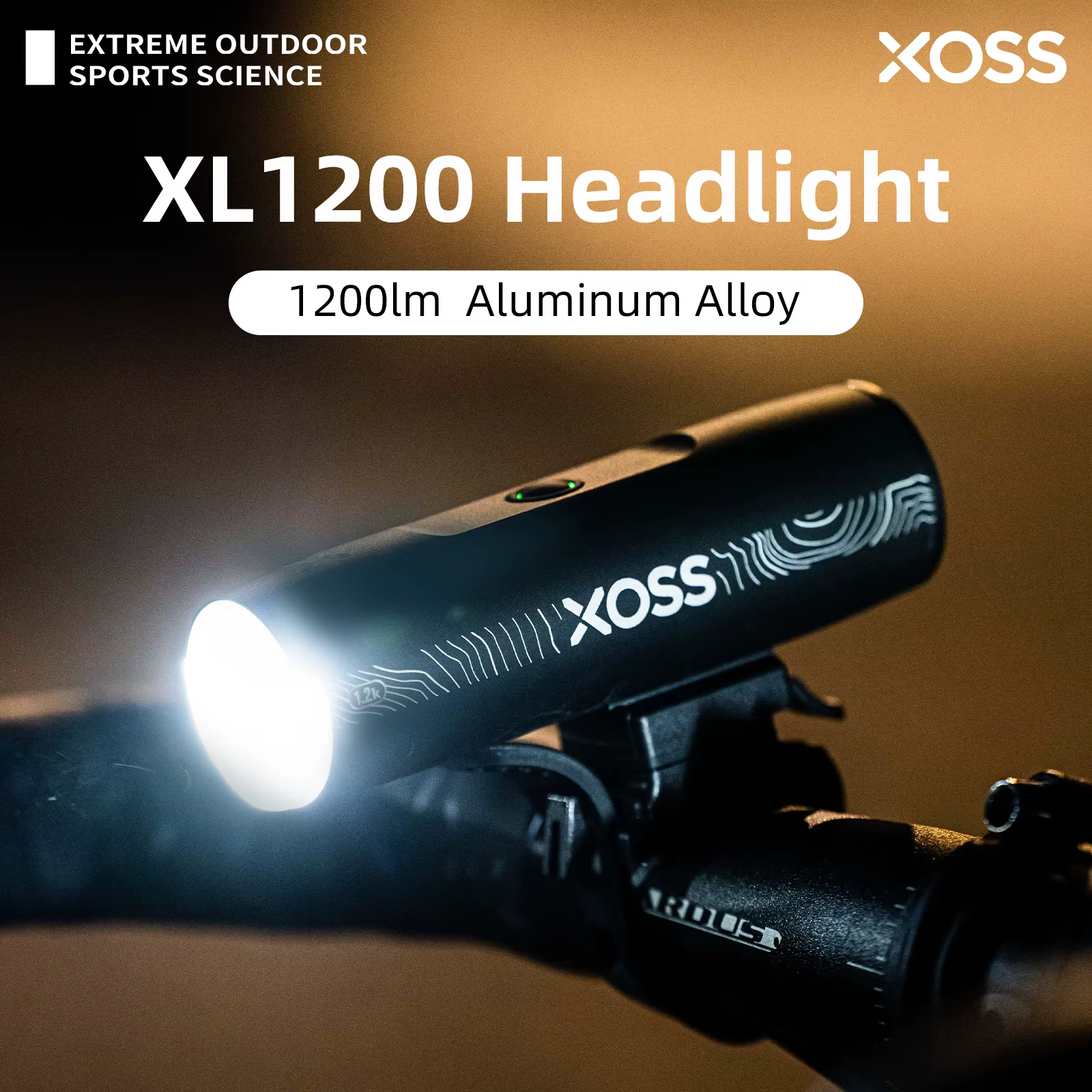 XOSS XL 400 XL 800 1200 vélo lumière phare étanche USB Rechargeable route vtt avant lampe