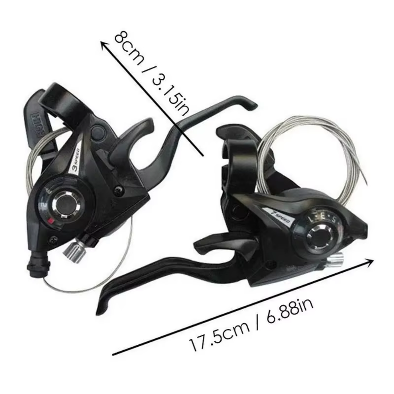 Leviers de frein avec câble de changement de vitesse pour vélo