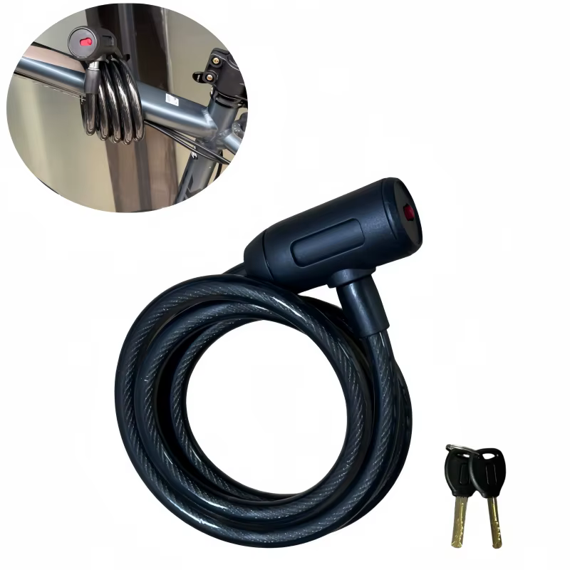 Cadenas antivol enroulé noir 1