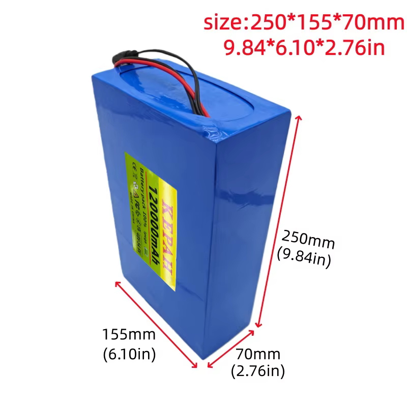 Batterie de scooter 48V 120Ah 13S8P pleine capacité