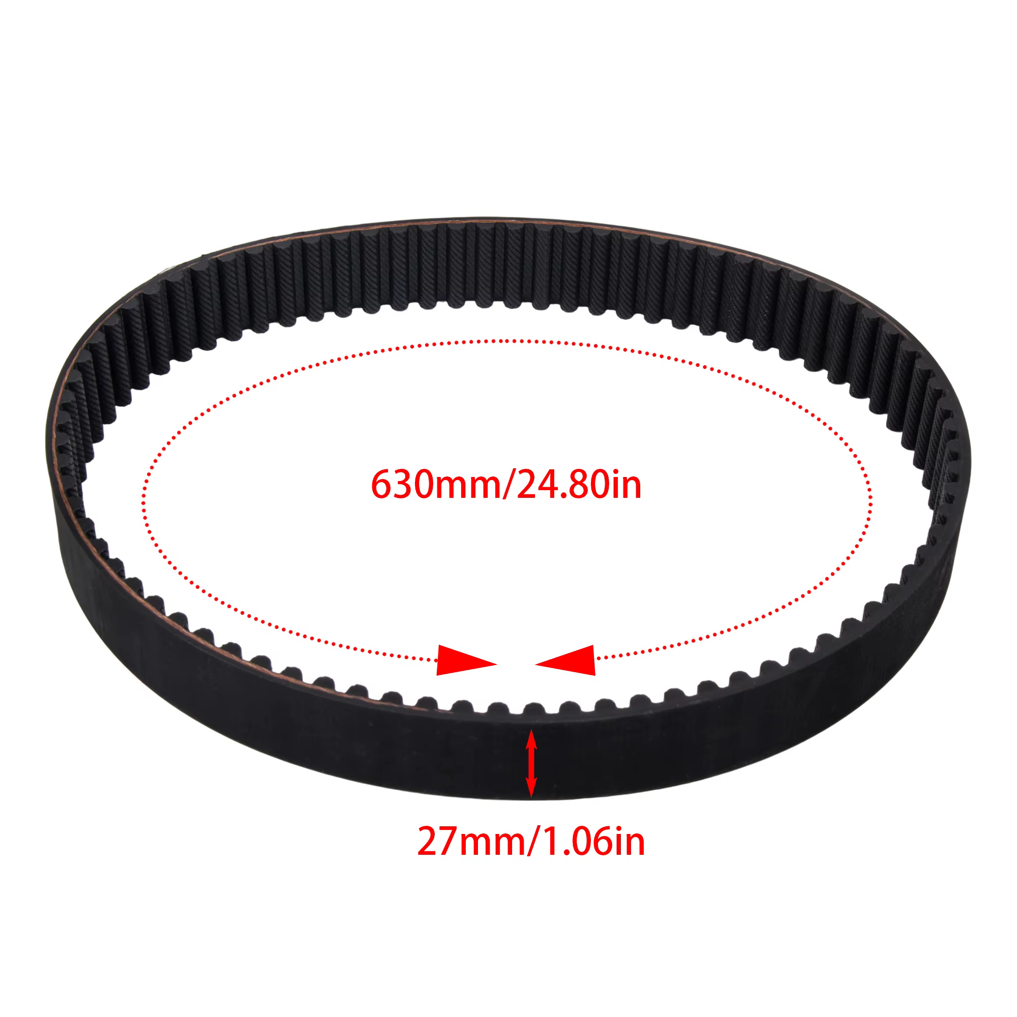 Courroie de transmission à couple élevé HTD 640-8M pour moto électrique Surron Ultra Bee