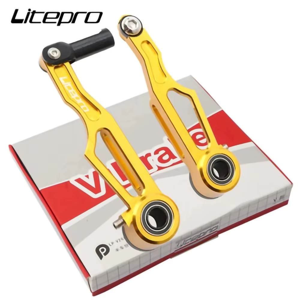 Litepro-Bras de frein en V en alliage d'aluminium pour vélo pliant, pince en V ultralégère CNC, court et long, accessoires de vélo, 82mm, 412mm, 108