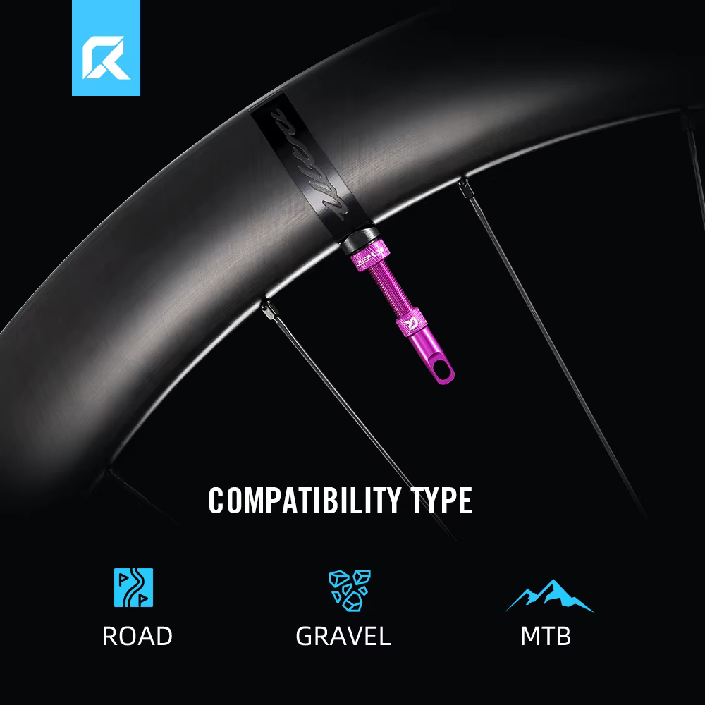 RYET Presta vannes Tubeless 44/60/70/80mm