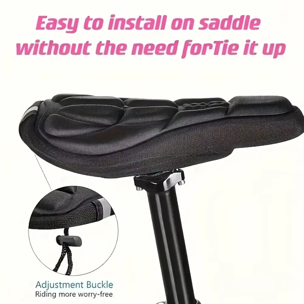 Coussin de siège de vélo confortable avec absorption des chocs et design 3D respirant