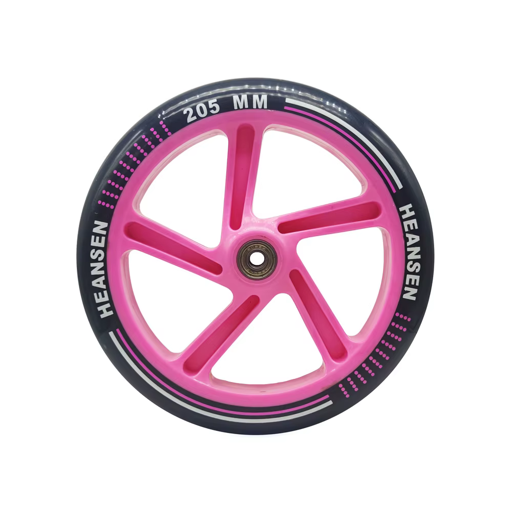 【205mm 175mm 145mm】 grandes roues de Scooter 20.5cmX4cm diamètre roue de chariot 145/175mm x 30mm PU Durable avec roulement