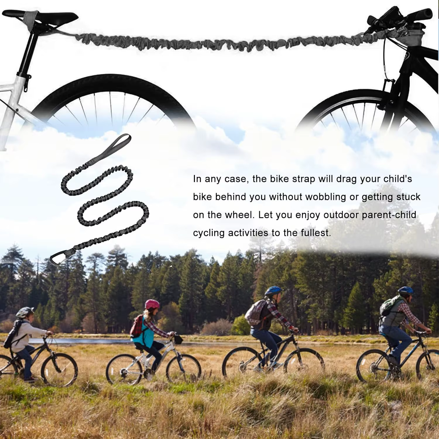 Sangle de remorquage de vélo