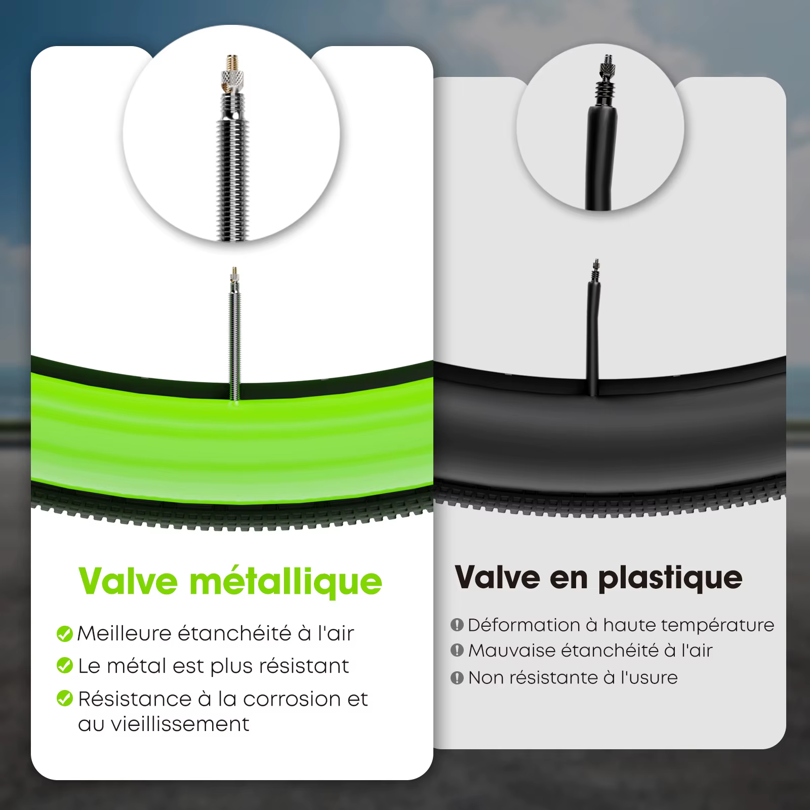 CYCLAMI Chambre à Air Ultralégère en TPU pour Vélo de Route 700C 700x18 23 25 28 30 32