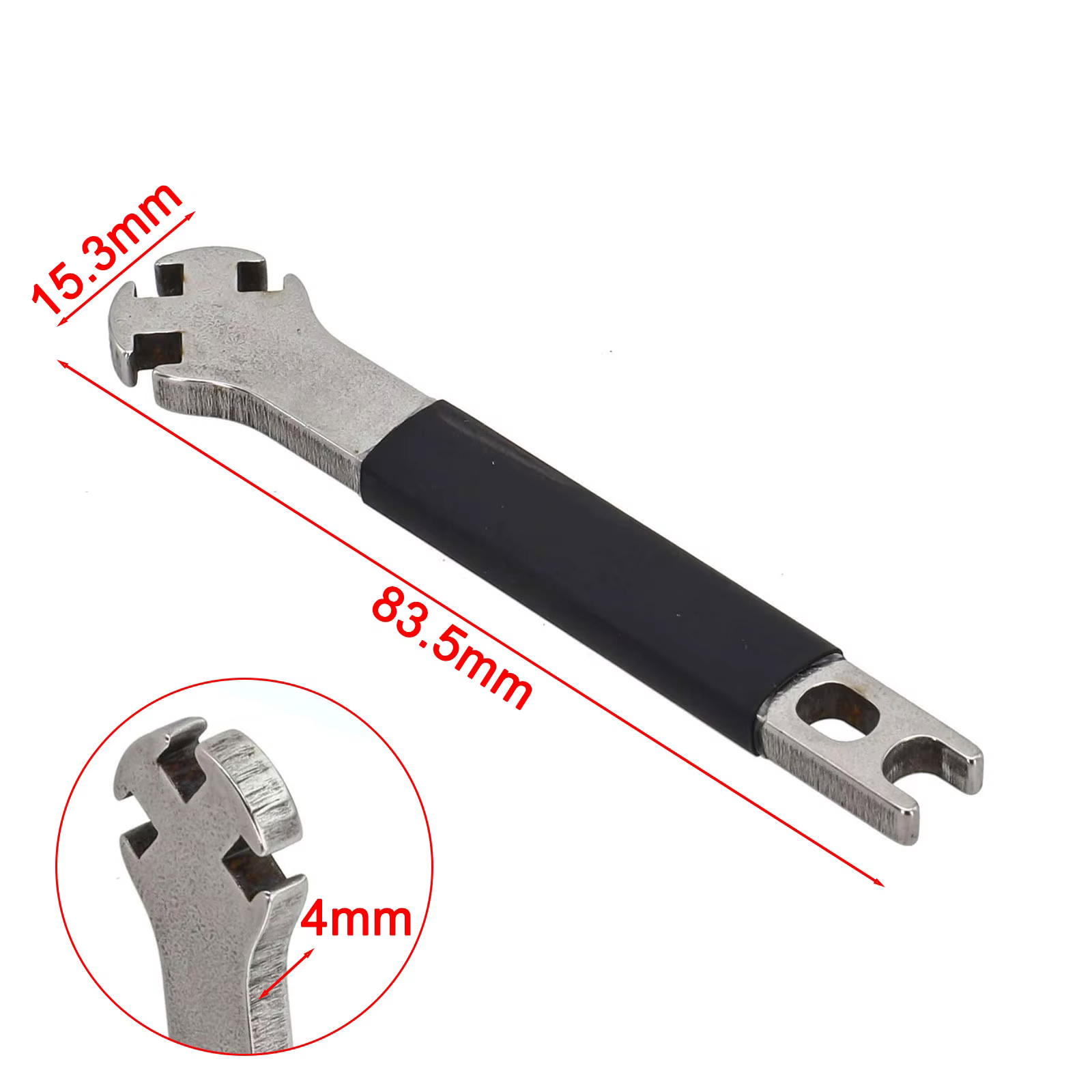 Clé à rayons de vélo (1 pièce) pour embouts de rayons de 3