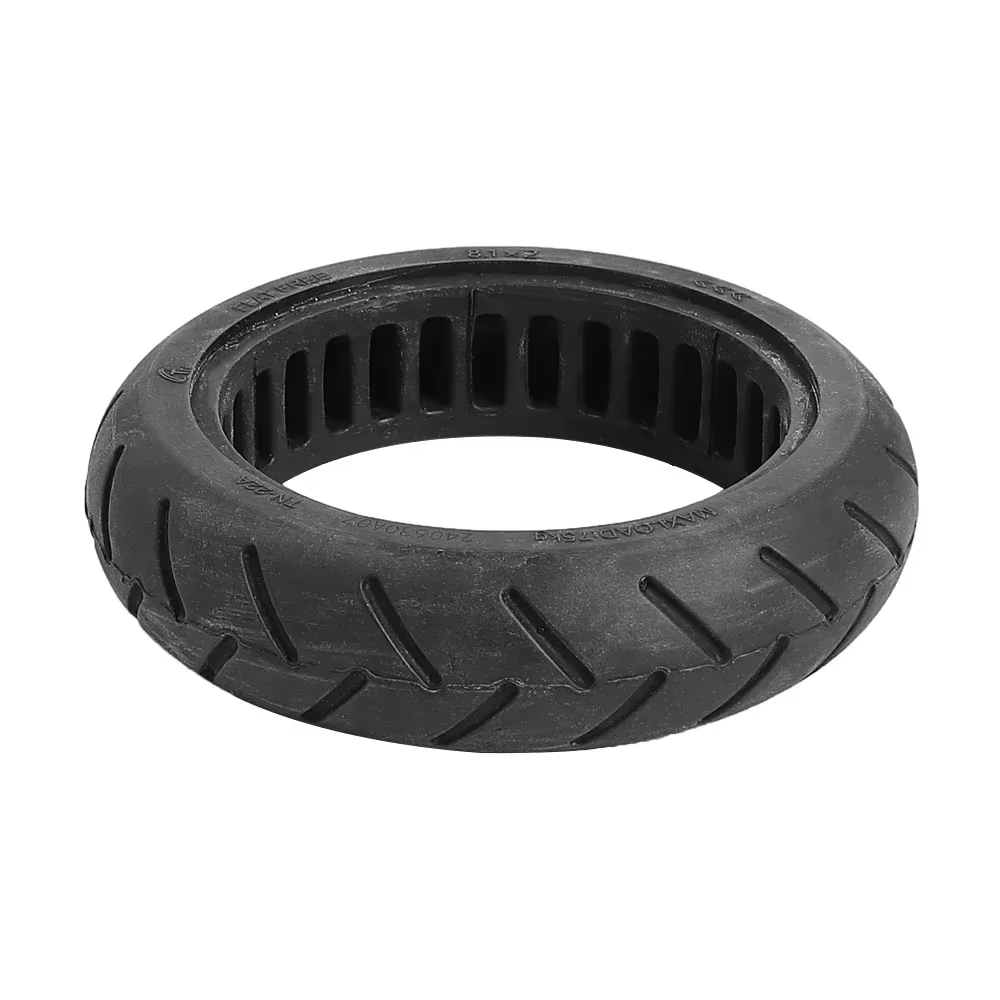 Pneu plein 8.1x2 pour Ninebot E2 E2Plus pour Xiaomi Mi4 Go Trottinette électrique Roue non pneumatique Pneus absorbant les chocs en nid d'abeille