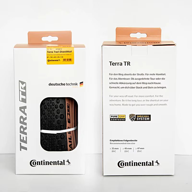 Continental Terra Trail 700x40C vélo de route 28 ''système de pneu de gravier Protection contre la crevaison 3/180 TPI marron vtt Tubeless lecture