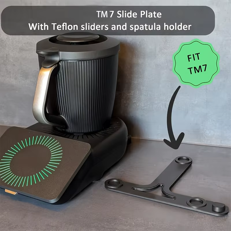 Planche coulissante avec planeurs, support sécurisé, protège la fonction d'échelle, accessoires TM7, support de Base, Protection de la Surface du travail à la maison, 1 pièce