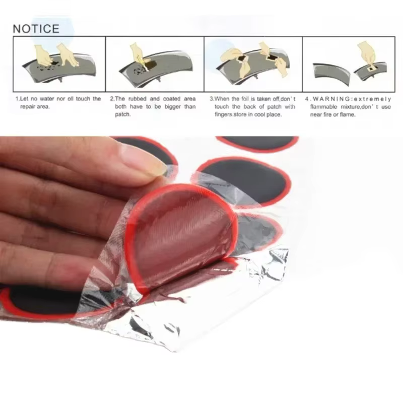 Patchs de perforation en caoutchouc pour vélo